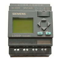Siemens SIMATIC LOGO Mode D'emploi