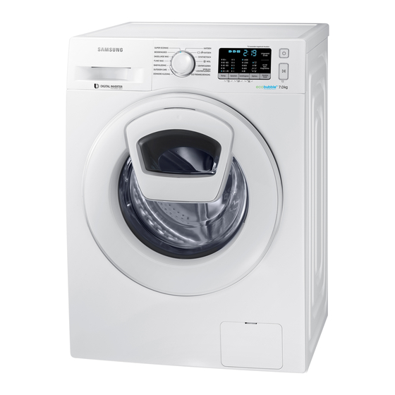 Samsung WW7K5 Serie Manuel D'utilisation