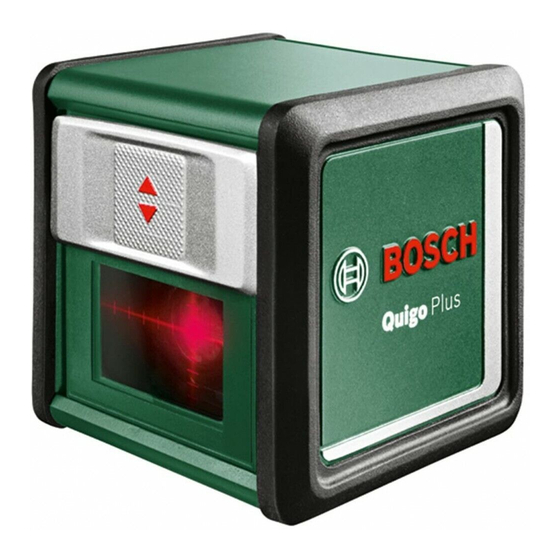 Bosch Quigo Plus Notice Originale