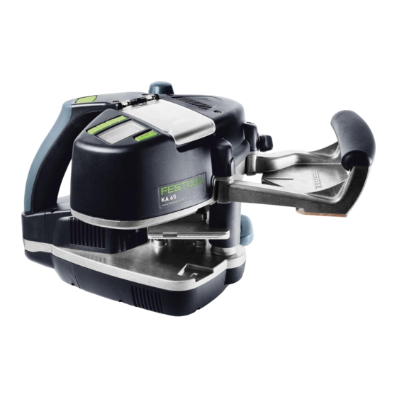 Festool CONTURO Manuel D'utilisation