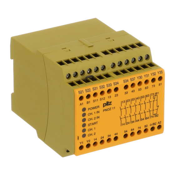 Pilz PNOZ 11 Mode D'emploi