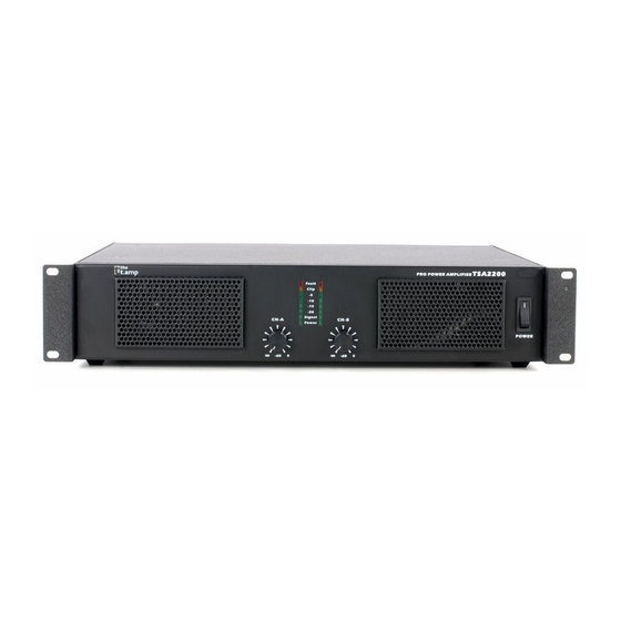thomann the t.amp TSA 2200 Notice D'utilisation