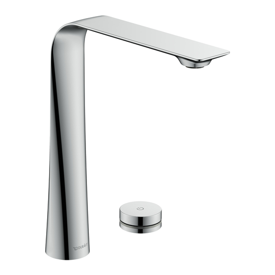 DURAVIT D.1e D11100 0070 10 Notice De Montage Et D'utilisation
