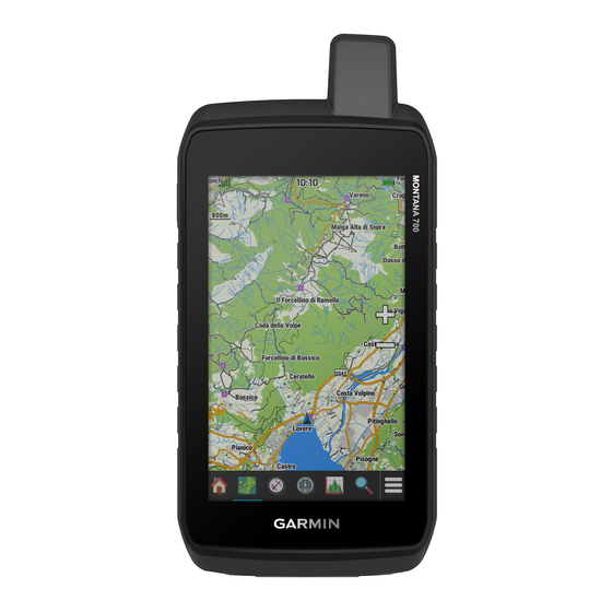 Garmin Montana 700 Serie Manuel D'utilisation