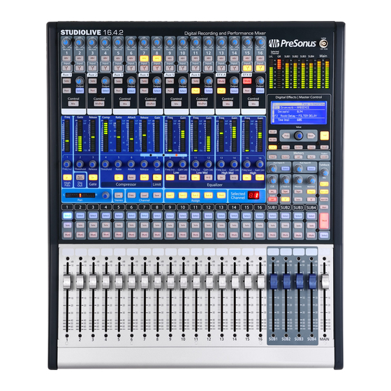 PRESONUS StudioLive 16.4.2 Mode D'emploi