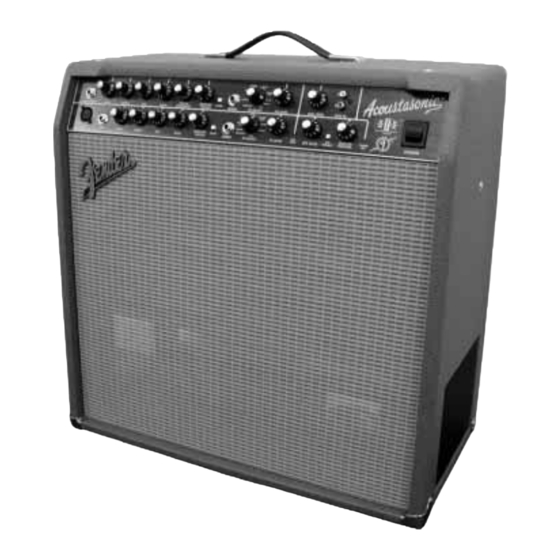 Fender Acoustasonic SFX II Mode D'emploi