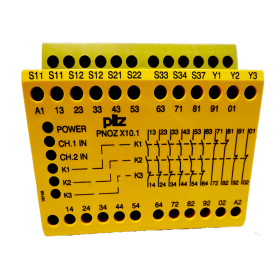 Pilz PNOZ X10.1 Mode D'emploi