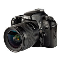 Nikon F75 Manuel D'utilisation