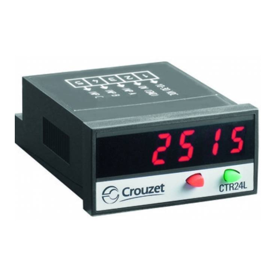 Crouzet CTR24L-2515 Notice De Mise En Service