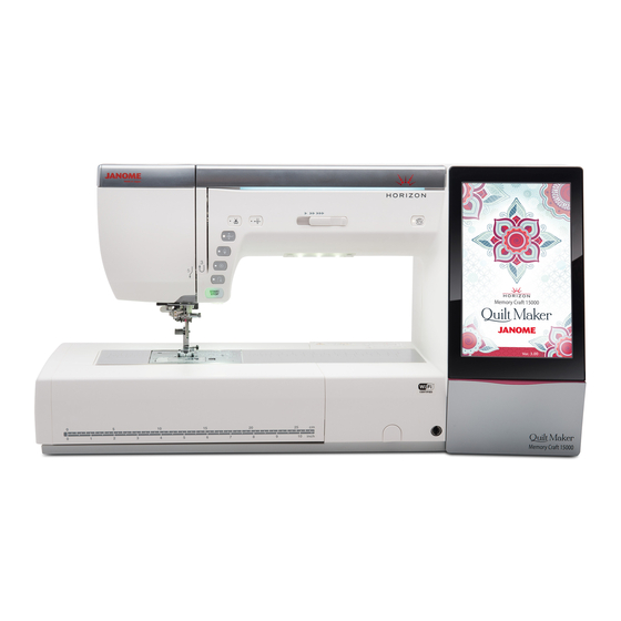 Janome MC15000 Guide Rapide