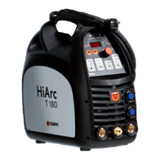 Kemppi HiArc T 180 Manuel D'utilisation