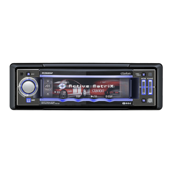 Clarion DXZ868RMP Mode D'emploi