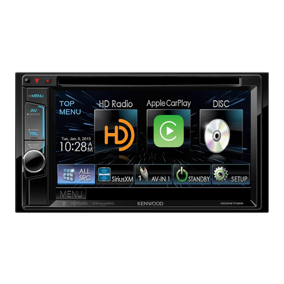 Kenwood DDX6902S Mode D'emploi