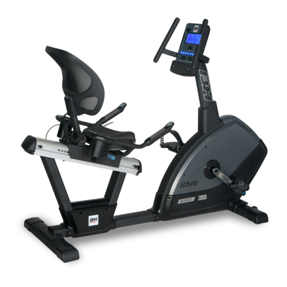 BH FITNESS S5Ri Manuel Du Propriétaire