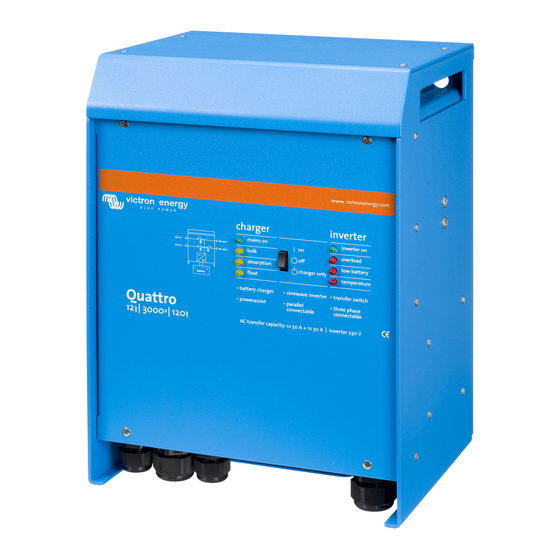 Victron energy Quattro 12/3000/120-50/50 230V Manuel
