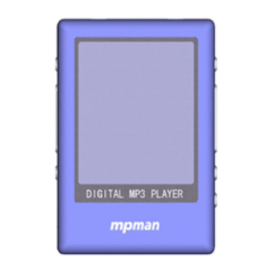 MPMan MP-CL1 Manuel De L'utilisateur