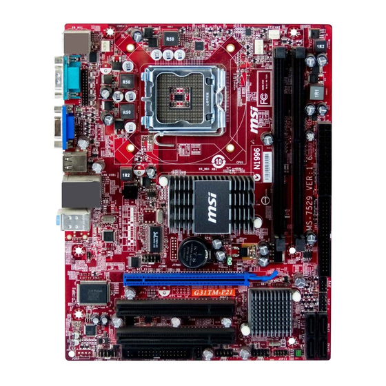 MSI MS-7529 Mode D'emploi