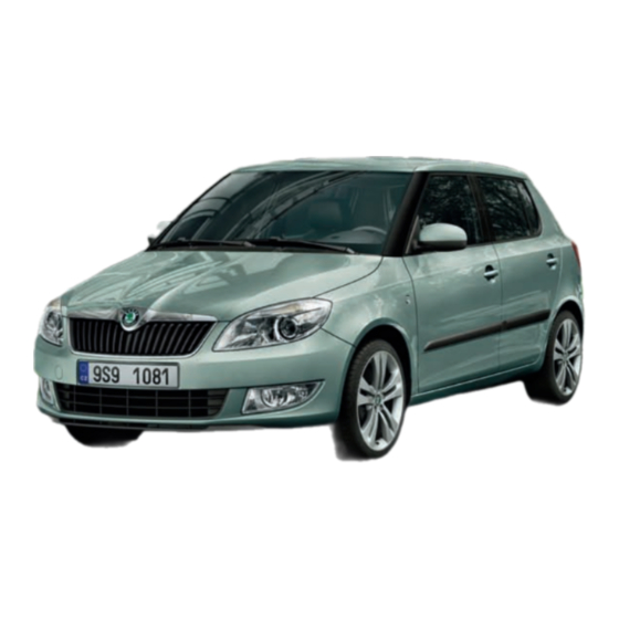 Skoda Fabia 2012 Notice D'utilisation