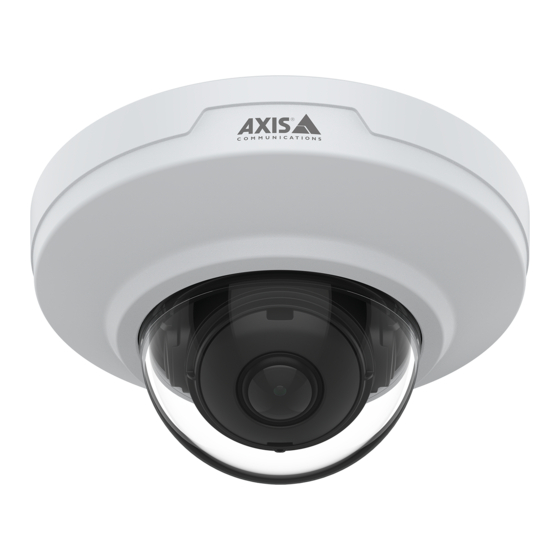 Axis M3086-V Manuel D'utilisation