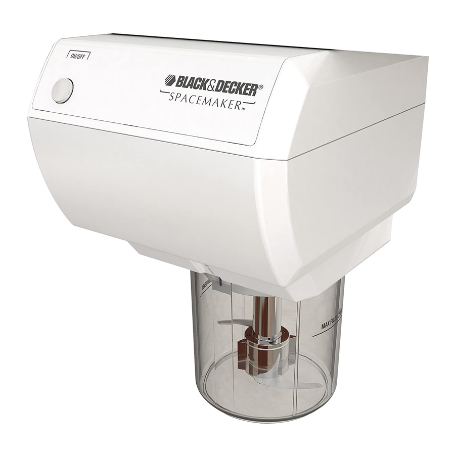 Black & Decker SPACEMAKER CG800C Mode D'emploi