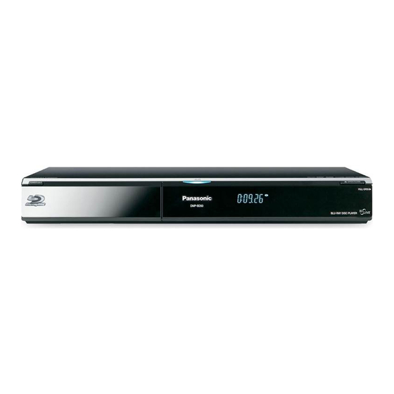 Panasonic DMP-BD50 Mode D'emploi