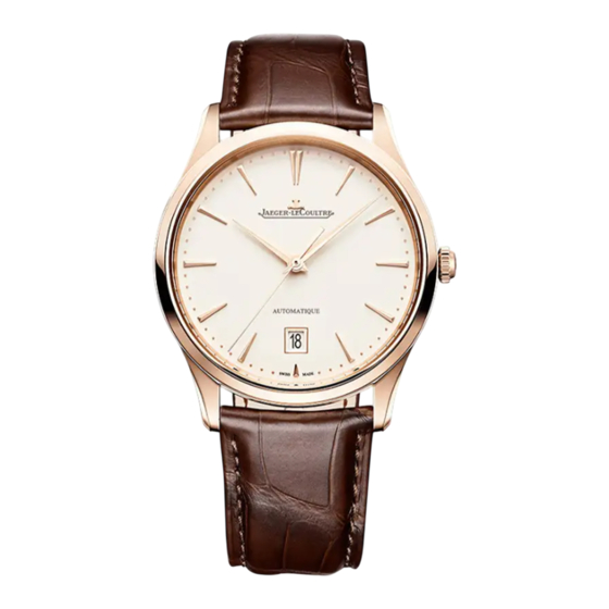 Jaeger-leCoultre Master Ultra Thin Mode D'emploi