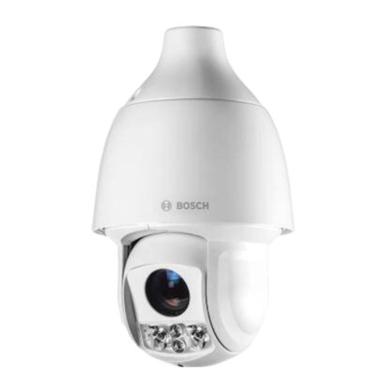 Bosch AUTODOME IP starlight 5100i IR Manuel D'installation