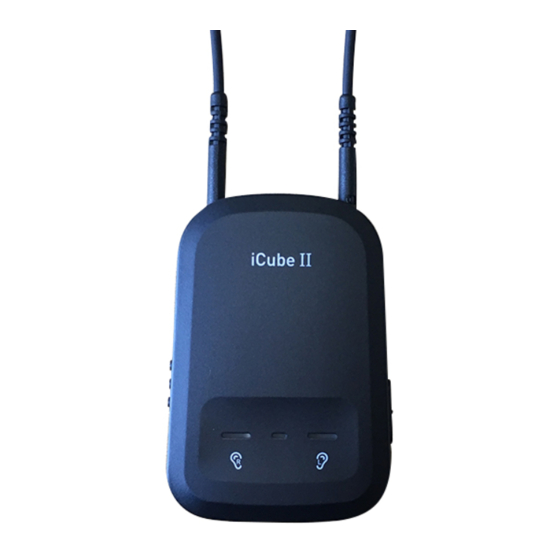 Phonak iCube II Mode D'emploi