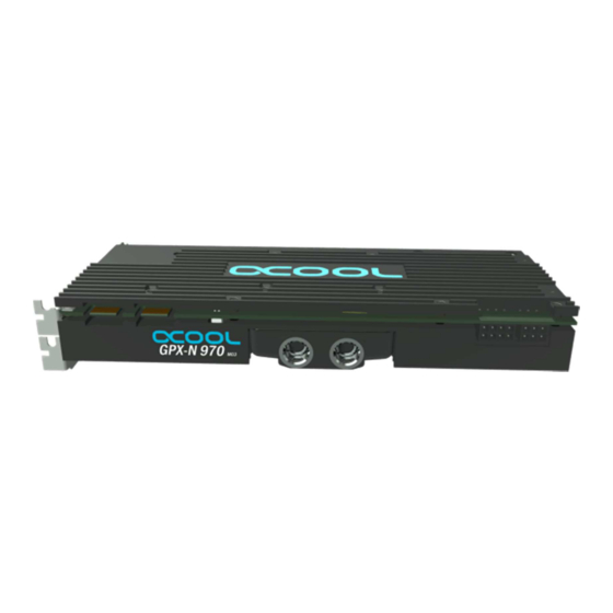 Alphacool NexXxoS GPX-N 970 M03 Instructions De Service