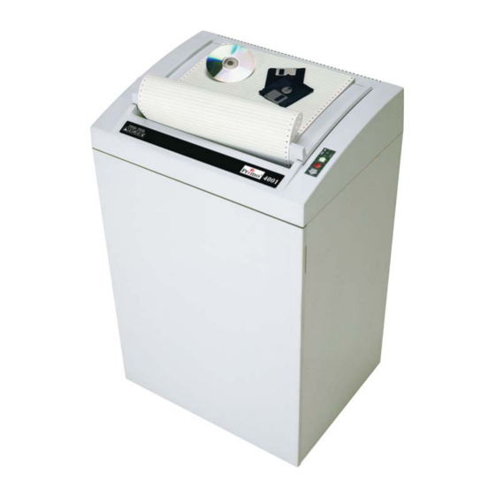 HSM Primo 4001 Notice D'utilisation