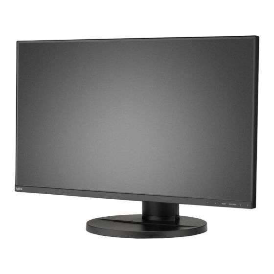 NEC MultiSync E271N Manuel De L'utilisateur