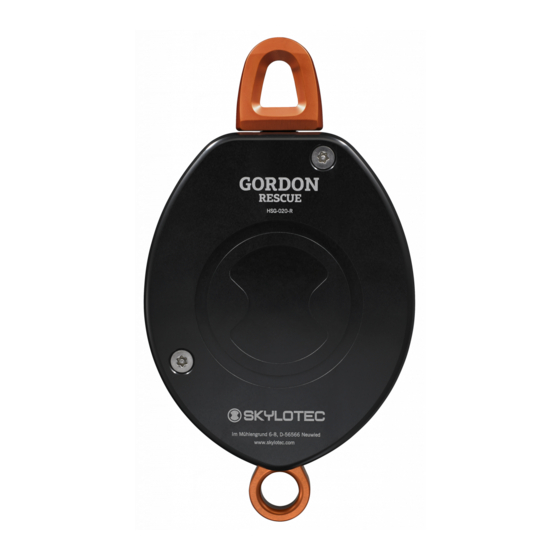 SKYLOTEC GORDON HSG-020 Instructions D'utilisation