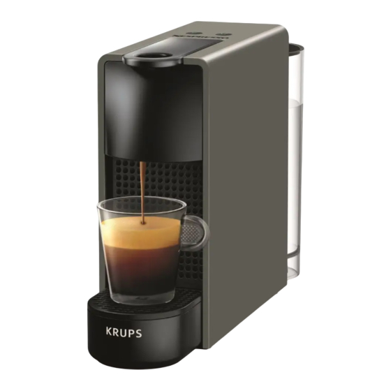 Krups Nespresso Essenza Mini Guide De L'utilisateur