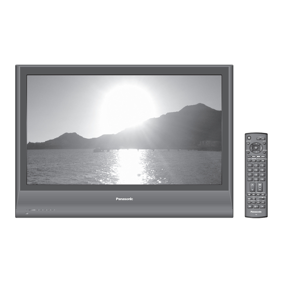 Panasonic VIERA TH-37PV7F Mode D'emploi