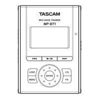 Tascam MP-BT1 Mode D'emploi