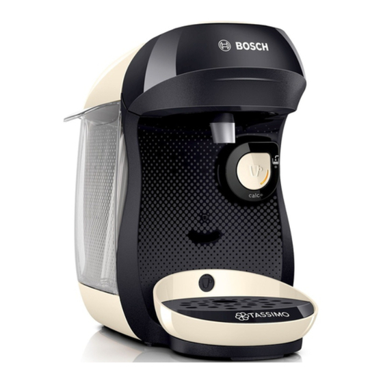 Bosch TASSIMO happy TAS100 CH Serie Manuel D'utilisation
