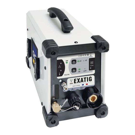 GYS EXATIG HF Mode D'emploi