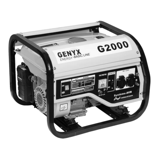 GENYX ENERGY G2000 Notice D'utilisation Originale