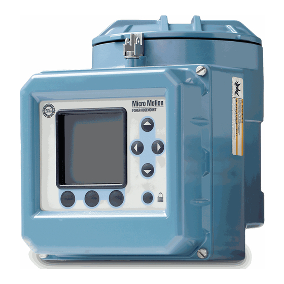 Emerson Micro Motion 3000 Série Mode D'emploi