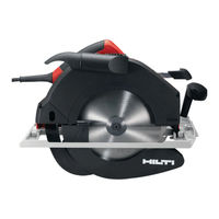 Hilti WSC 85 Mode D'emploi