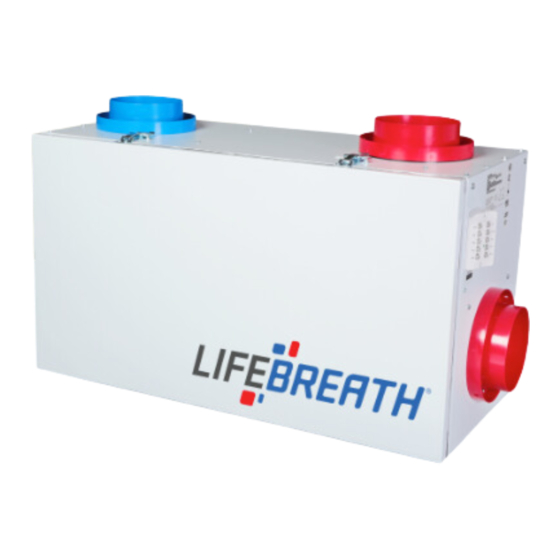 Lifebreath Max Serie Manuel D'installation Et D'utilisation