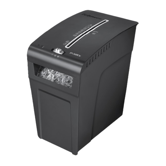 Fellowes POWERSHRED P-58Cs Mode D'emploi