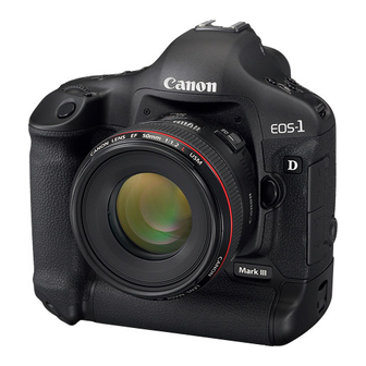 Canon EOS-1D Mark III Mode D'emploi