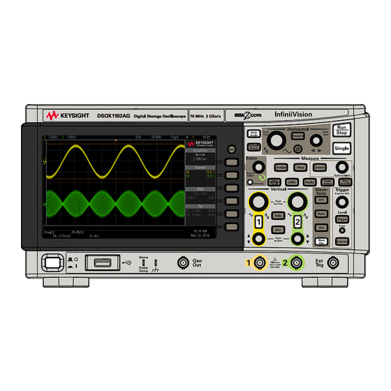 Keysight InfiniiVision 1000 X Séries Guide D'utilisation