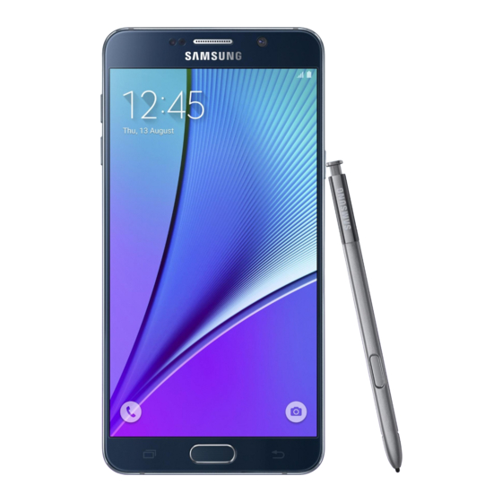 Samsung Galaxy Note 5 Mode D'emploi