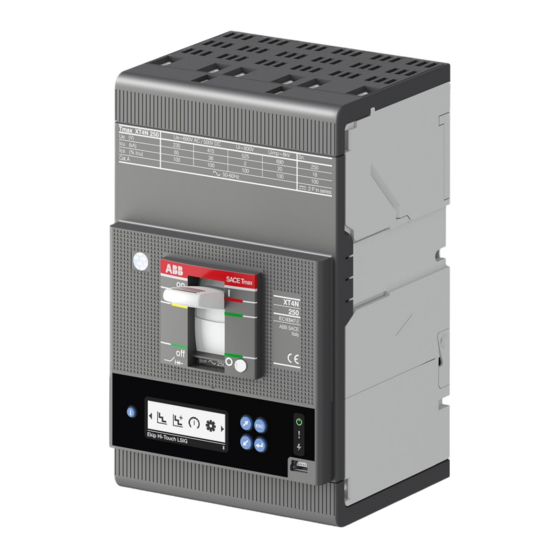 ABB SACE Tmax XT4 UL Instructions Pour L'installation