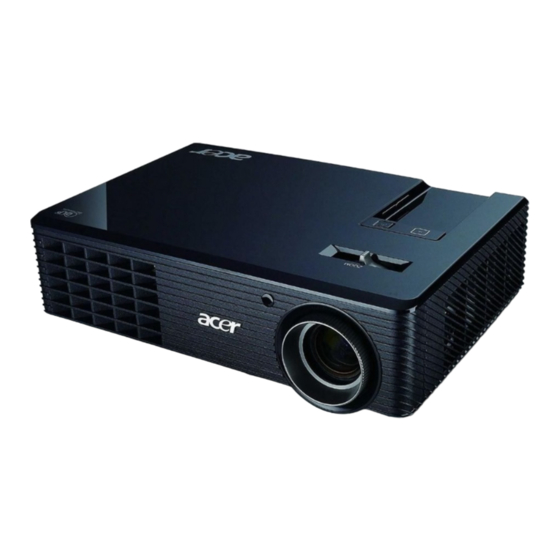 Acer X1161P Serie Guide Utilisateur