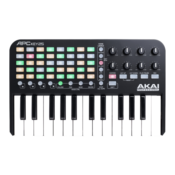 Akai Professional APC KEY 25 Guide D'utilisation