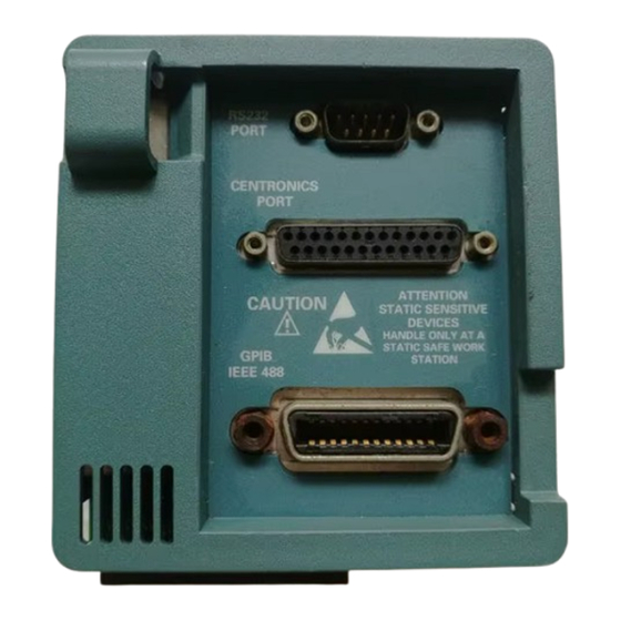 Tektronix TDS 200 Serie Manuel D'installation