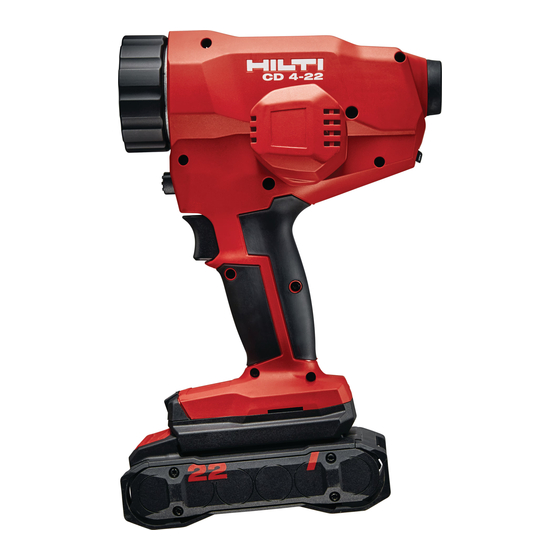Hilti CD 4-22 Mode D'emploi Original